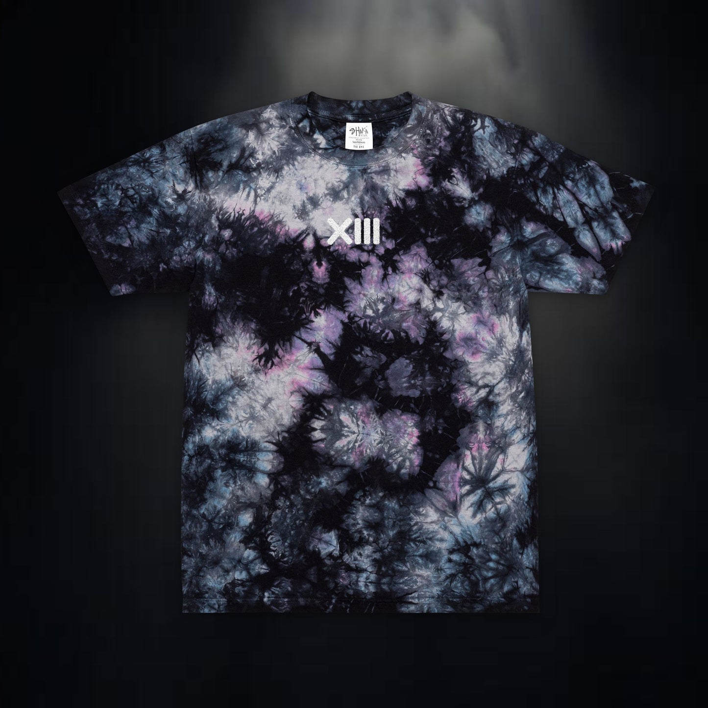 MINDSET Oversized Tie-Dye T-Shirt Embroidered with FARE TREDICI Design