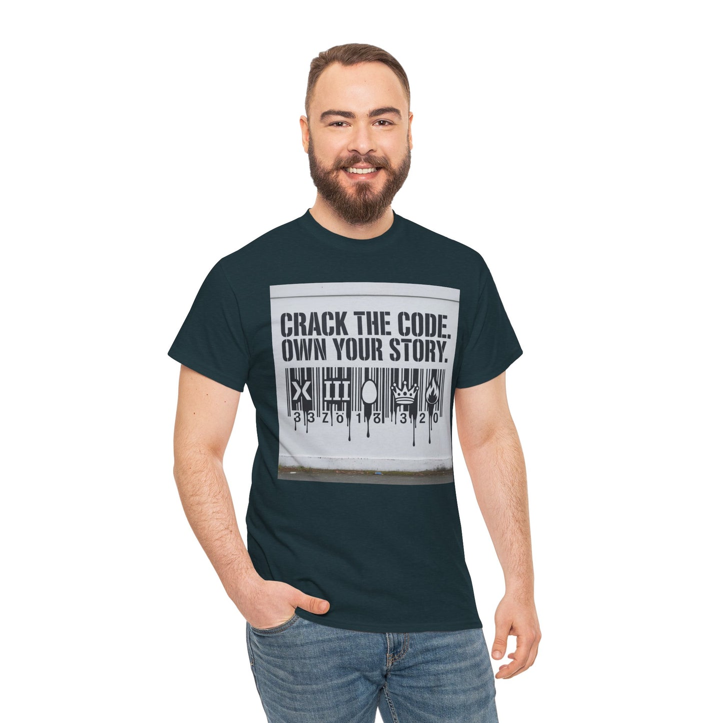 T-Shirt - Code Bar Crack Design