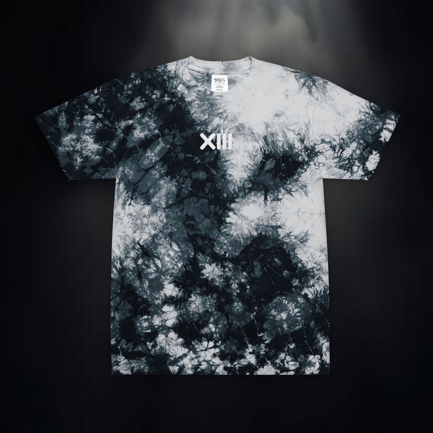 MINDSET Oversized Tie-Dye T-Shirt Embroidered with FARE TREDICI Design