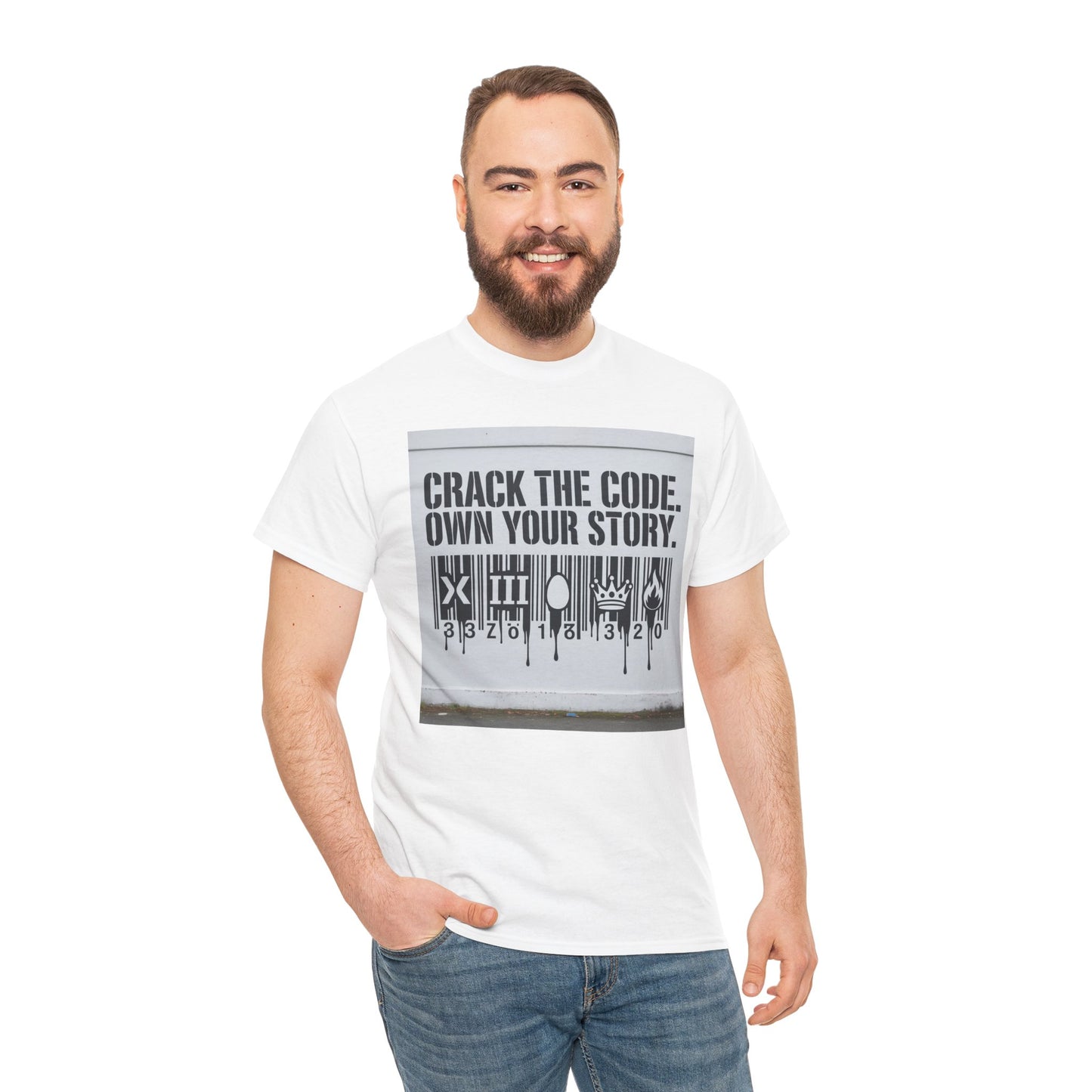 T-Shirt - Code Bar Crack Design