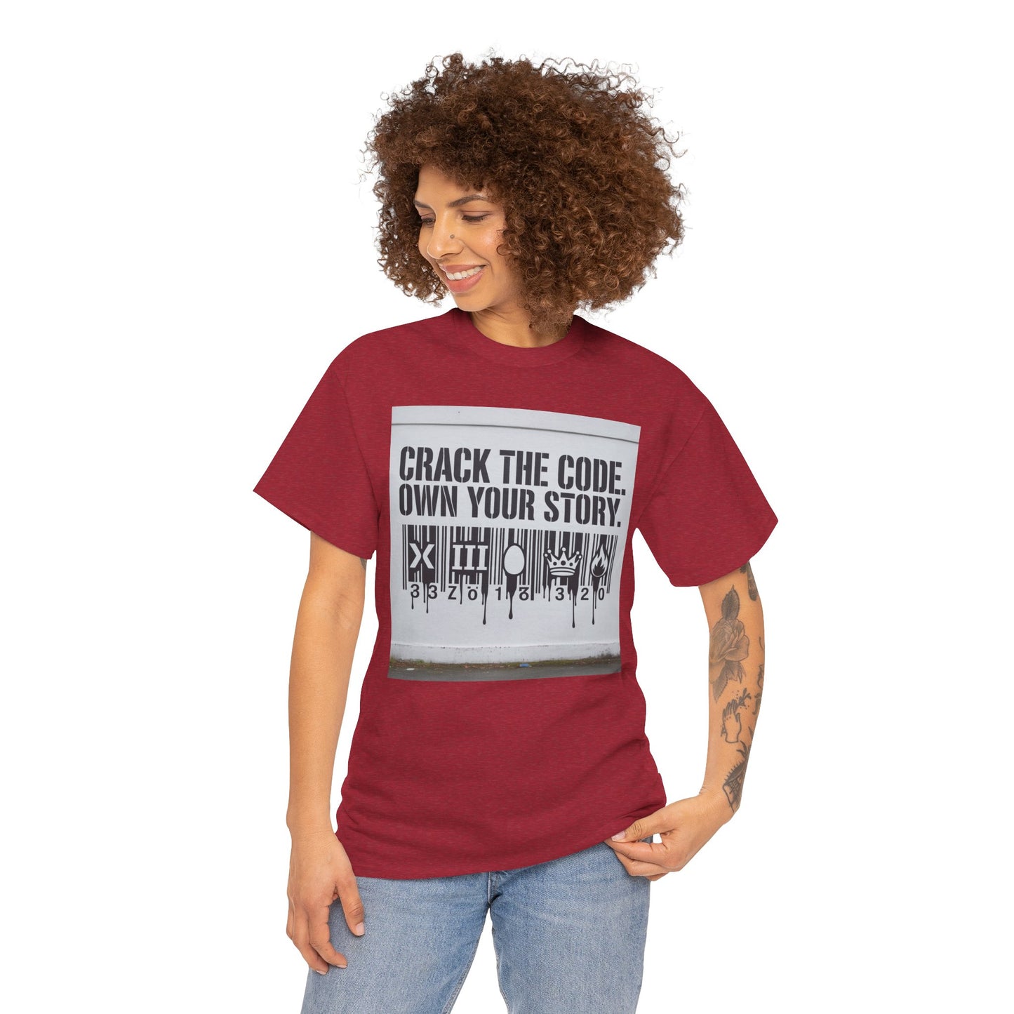 T-Shirt - Code Bar Crack Design