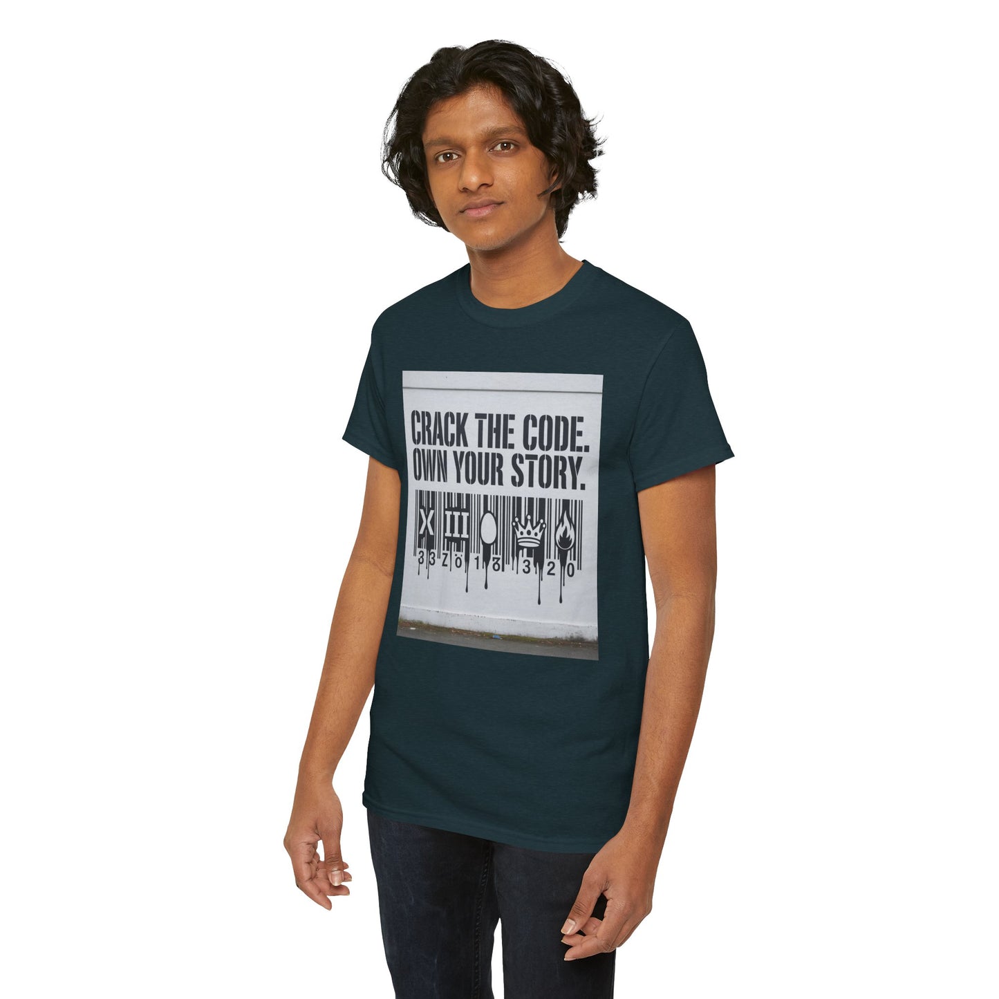 T-Shirt - Code Bar Crack Design