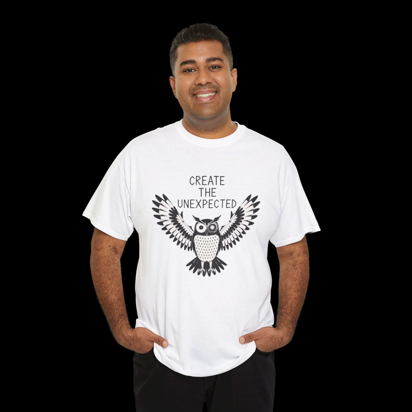 Owl Unisex Tee - 'Created the Unexpected' Design