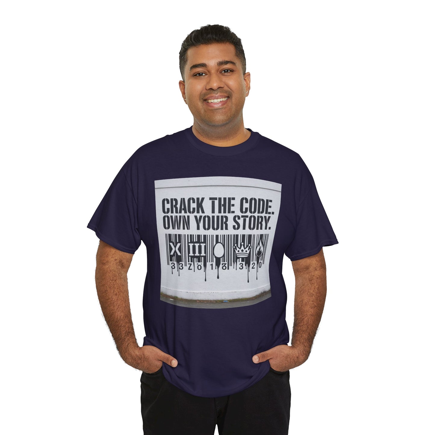 T-Shirt - Code Bar Crack Design