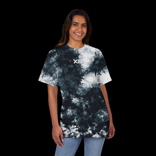 MINDSET Oversized Tie-Dye T-Shirt Embroidered with FARE TREDICI Design