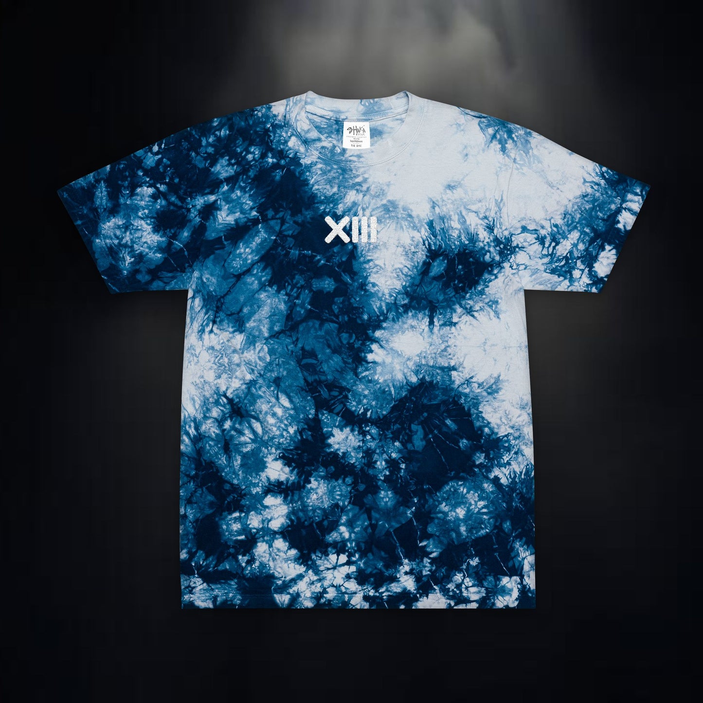 MINDSET Oversized Tie-Dye T-Shirt Embroidered with FARE TREDICI Design