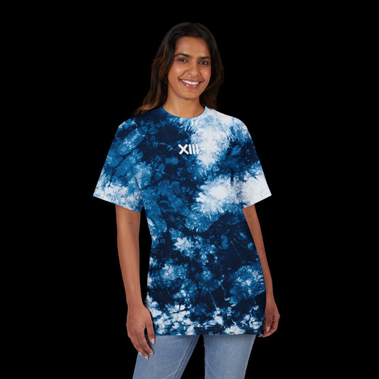 MINDSET Oversized Tie-Dye T-Shirt Embroidered with FARE TREDICI Design