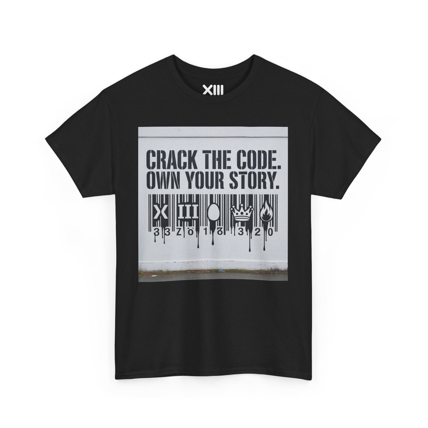 T-Shirt - Code Bar Crack Design