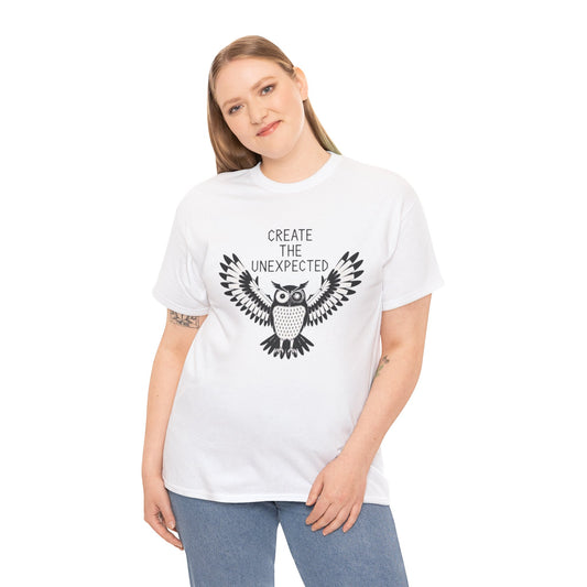 Owl Unisex Tee - 'Created the Unexpected' Design